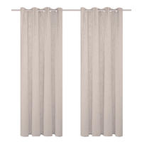 ÖSENSCHAL halbtransparent 140/160 cm   - Taupe, Basics, Textil (140/160cm)