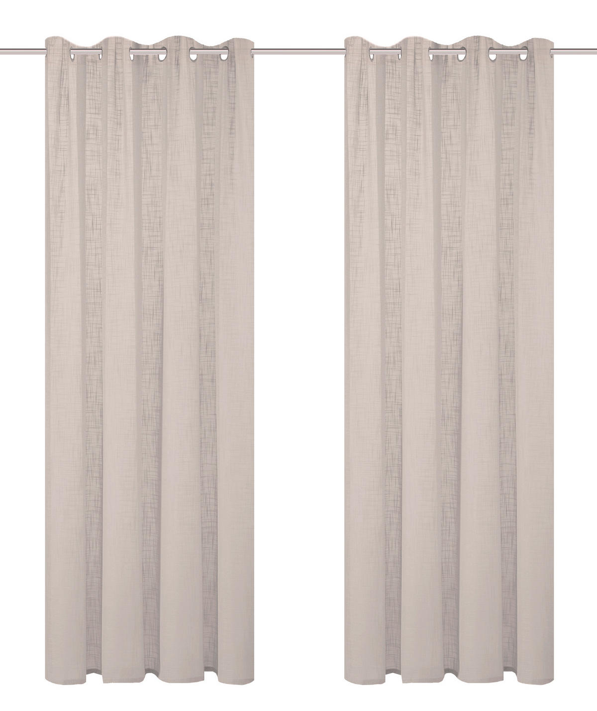 ÖSENSCHAL halbtransparent 140/160 cm   - Taupe, Basics, Textil (140/160cm)