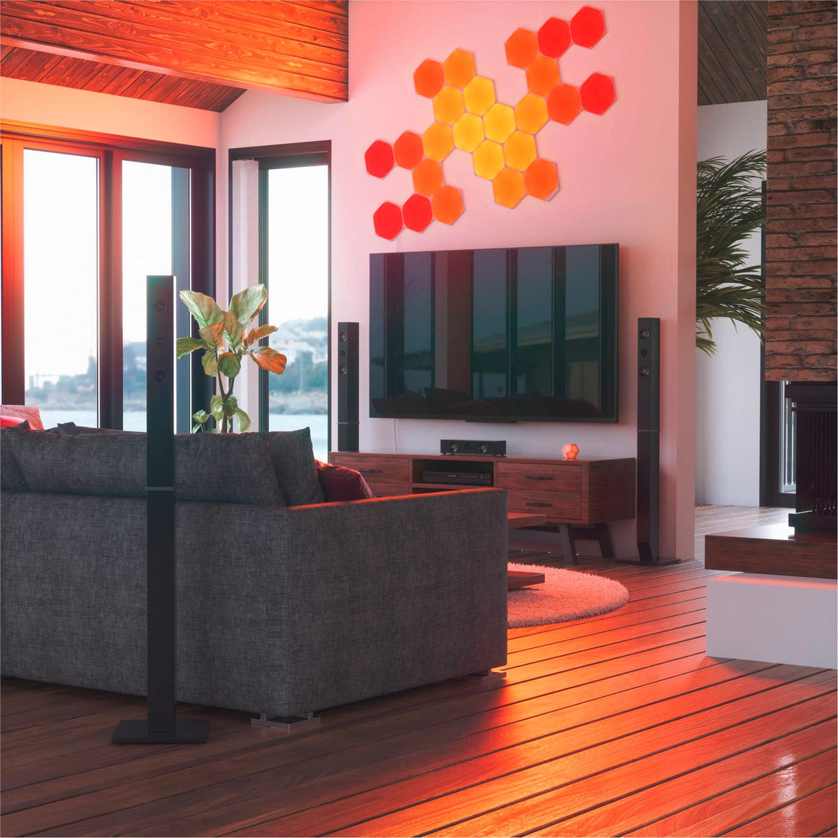NANOLEAF HEXAGONS 3ER Erweiterungsset 23/0,6/20 cm   - Weiß, Basics, Kunststoff (23/0,6/20cm)