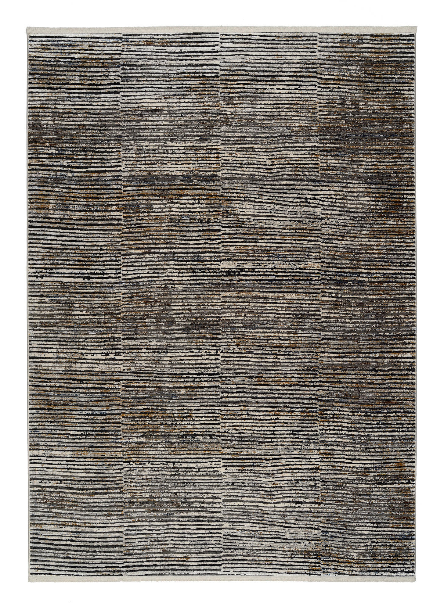 WEBTEPPICH 200/290 cm Colorado Stripe Schwarz, Beige  - Beige/Schwarz, Design, Textil (200/290cm) - Musterring