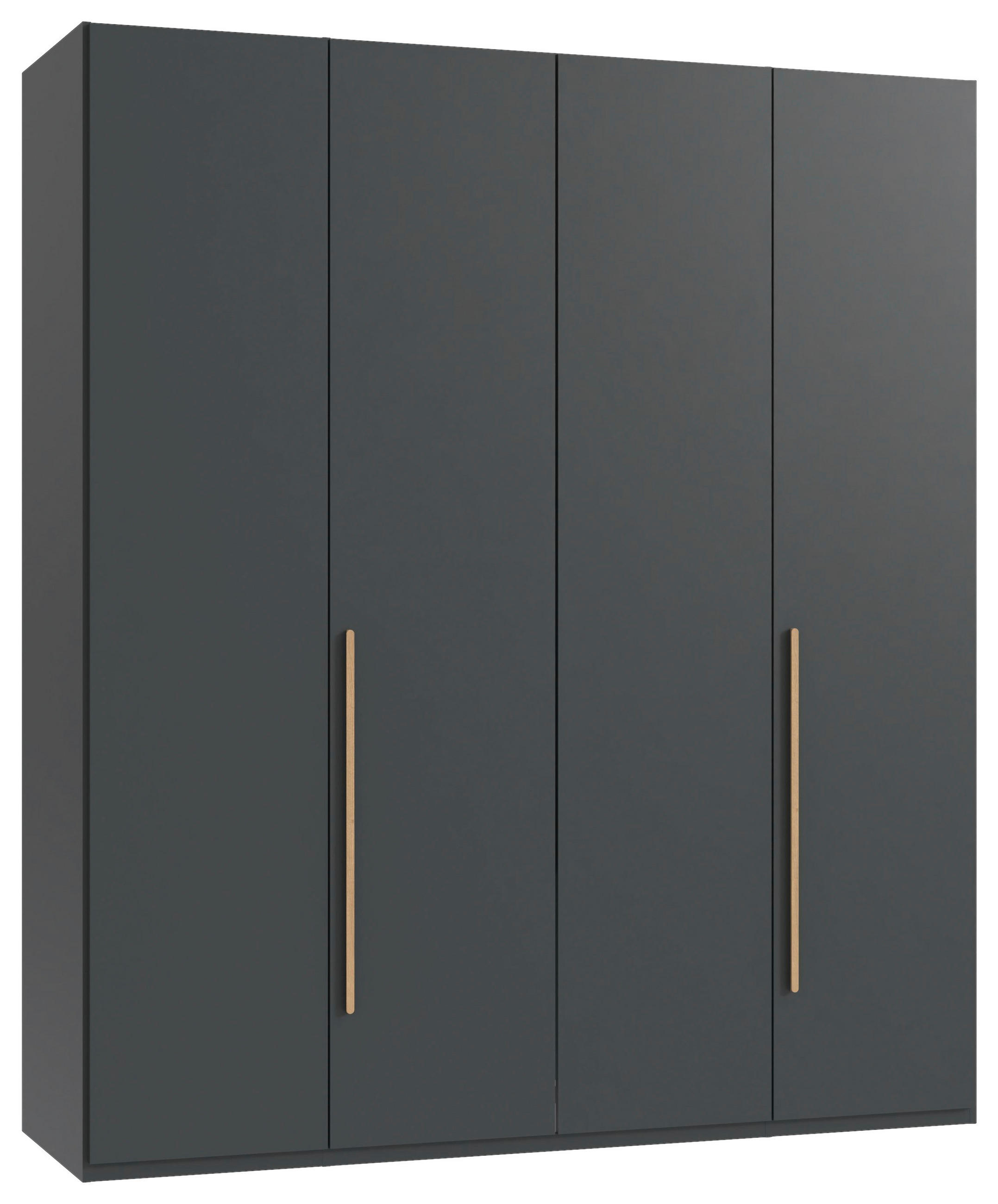 Chameo Drehtürenschrank Graphit, Eiche Artisan 180x208x58 cm
