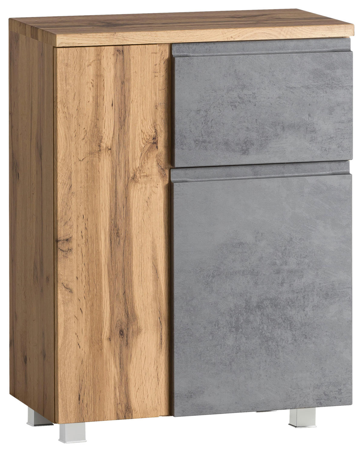 UNTERSCHRANK 65/79/35 cm   - Eiche Wotan/Hellgrau, MODERN, Holzwerkstoff (65/79/35cm) - Held