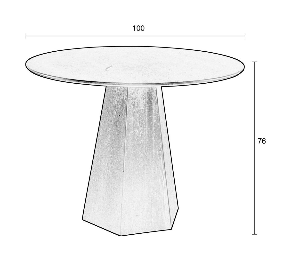 ESSTISCH in Holz, Holzwerkstoff 100/100/76 cm  - Schwarz, Basics, Holz/Holzwerkstoff (100/100/76cm) - Zuiver