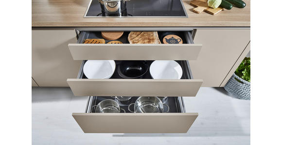EINBAUKÜCHE - Lavagrau, Design, Holzwerkstoff - Dieter Knoll