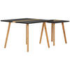SATZTISCH Bambus quadratisch Schwarz, Naturfarben  - Schwarz/Naturfarben, MODERN, Holz (60/40/60/40/45/40cm) - MID.YOU