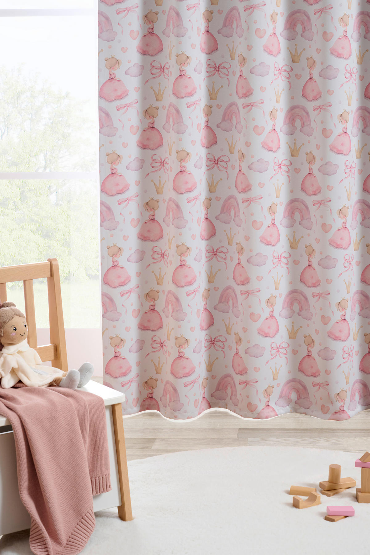 DĚTSKÝ ZÁVĚS, zatemnění,  - starorůžová, Design, textil (140/245cm) - Ben'n'jen