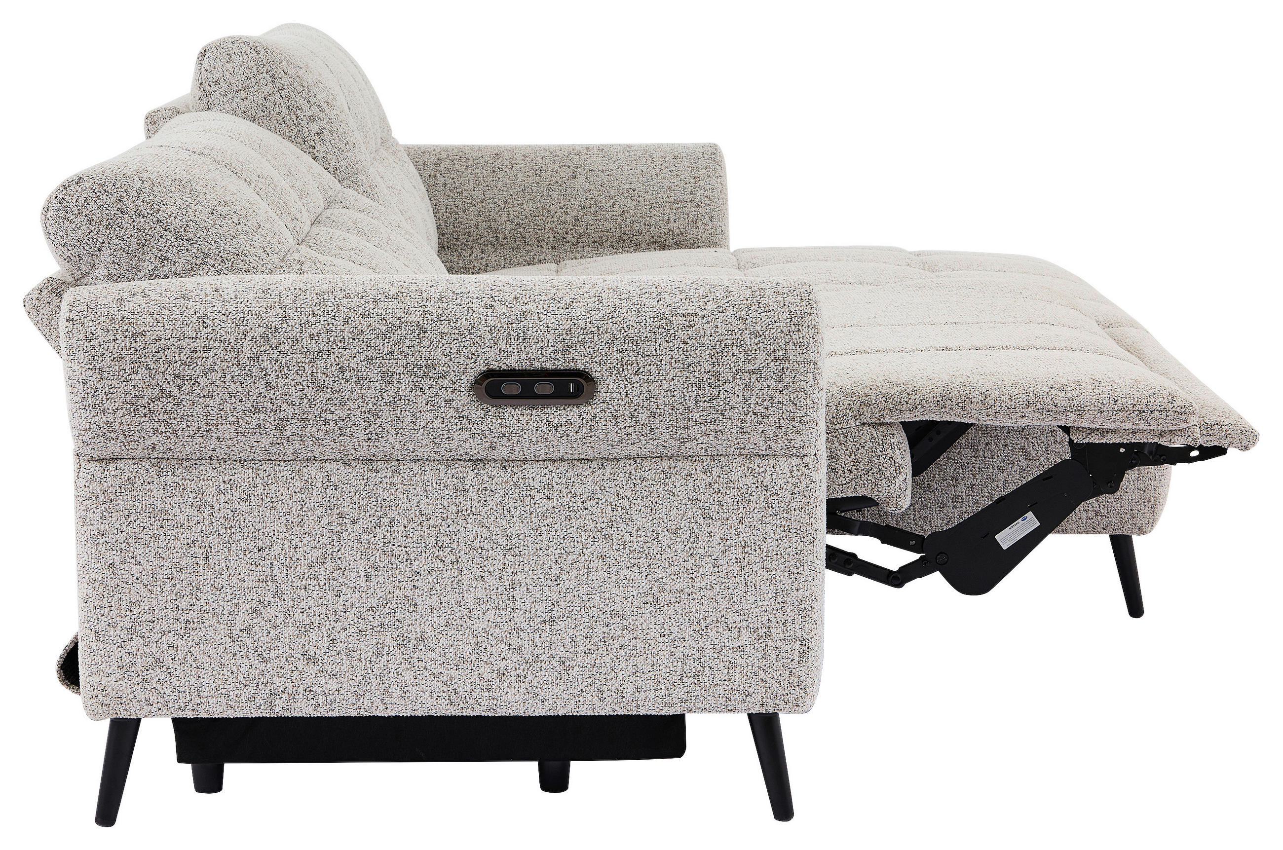 Thumbnail - Carryhome Ecksofa, Grau, Textil, 3-Sitzer, Ottomane rechts, L-Form, 220x156 cm, RoHS, Reach, AZO-frei, Bsci, CE, Relaxfu...