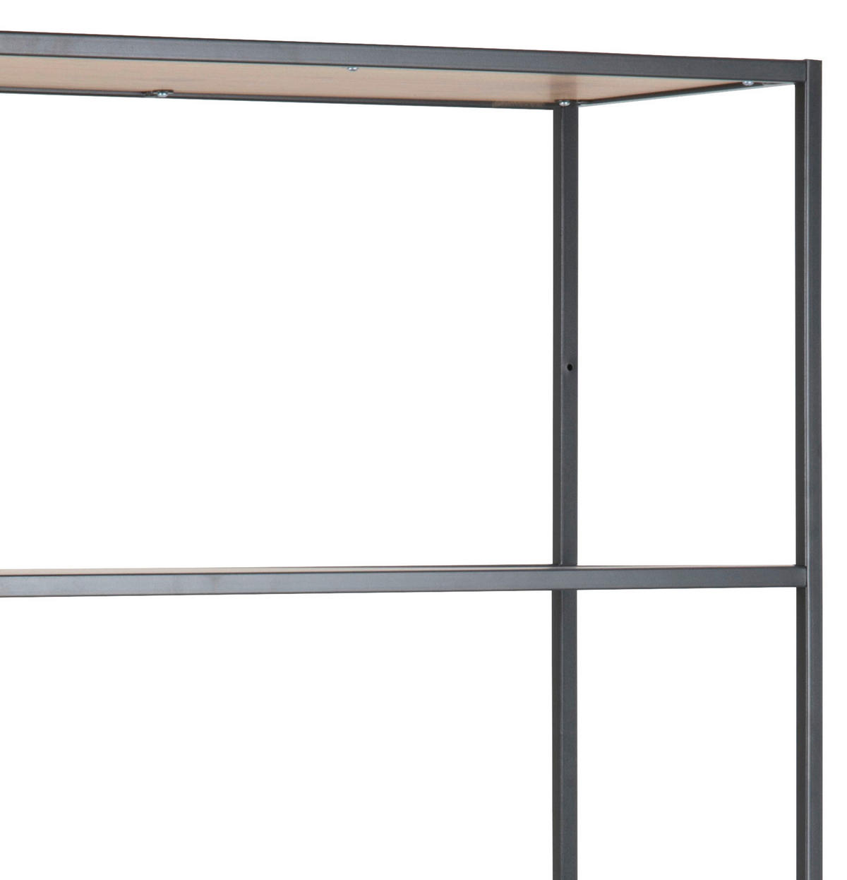 REGAL Eichefarben  - Eichefarben/Schwarz, Trend, Holzwerkstoff/Metall (77/185/35cm) - MID.YOU