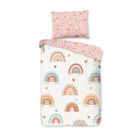 KINDERBETTWÄSCHE 100/135 cm  - Hellrosa/Multicolor, Basics, Textil (100/135cm)