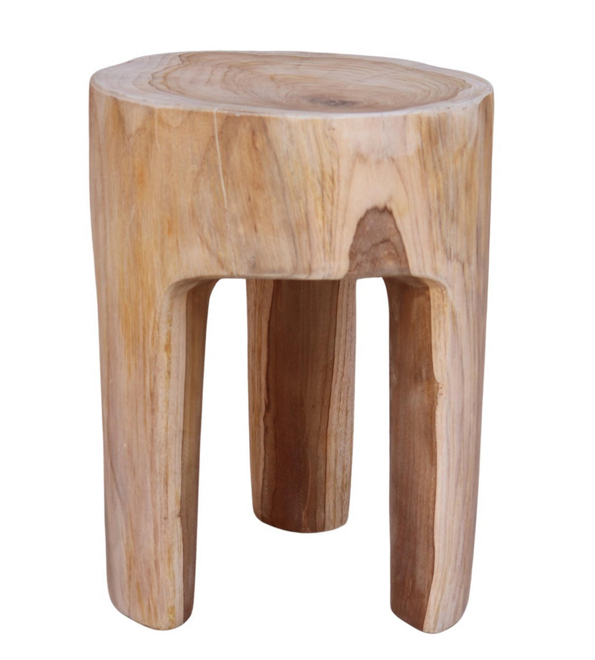 HOCKER Teakholz Naturfarben  - Naturfarben, Design, Holz (28-30/28-30/40cm) - Livetastic