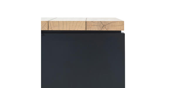 SIDEBOARD  180/80/40 cm 4 Schublade(n)  - Schwarz/Eiche Artisan, KONVENTIONELL, Holzwerkstoff/Metall (180/80/40cm) - Xora