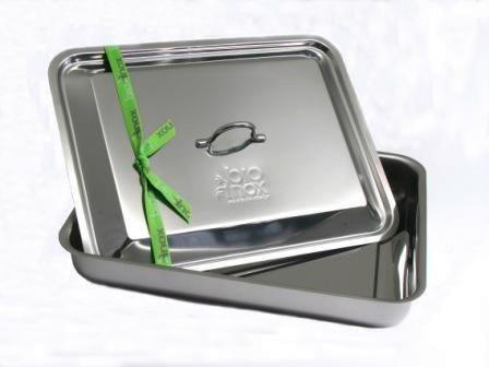 TAVĂ DE COPT - culoare inox, Basics, metal (38/29/7,5cm)