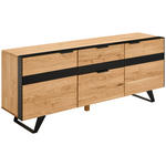 LOWBOARD  in 181/62/42 cm  - Schwarz, KONVENTIONELL, Holz/Holzwerkstoff (181/62/42cm) - Landscape