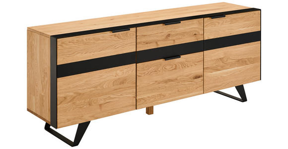 LOWBOARD  in 181/62/42 cm  - Schwarz, KONVENTIONELL, Holz/Holzwerkstoff (181/62/42cm) - Landscape