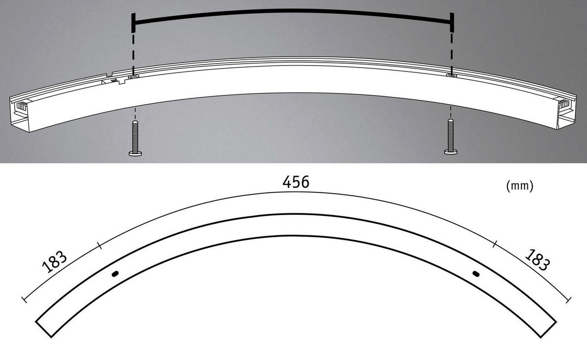 SCHIENENSYSTEM-VERBINDER - Basics (53,5/53,5/4cm) - Paulmann