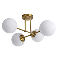 DECKENLEUCHTE  56/30 cm    - Goldfarben, Basics, Metall (56/30cm)