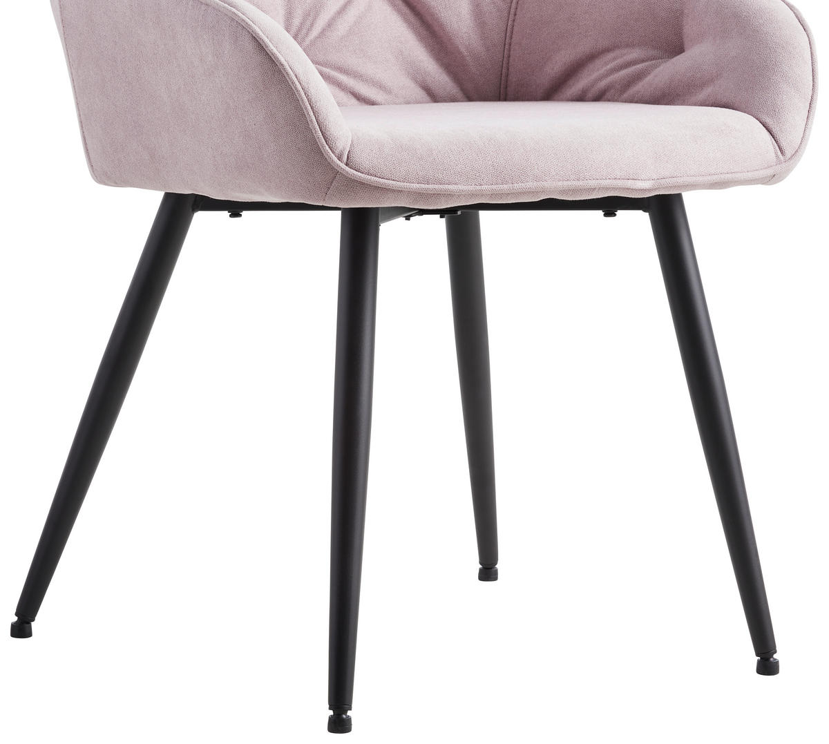 SCAUN CU BRAȚE in roz  - roz/negru, Romantik / Landhaus, metal/textil (55/80/61cm) - Livetastic