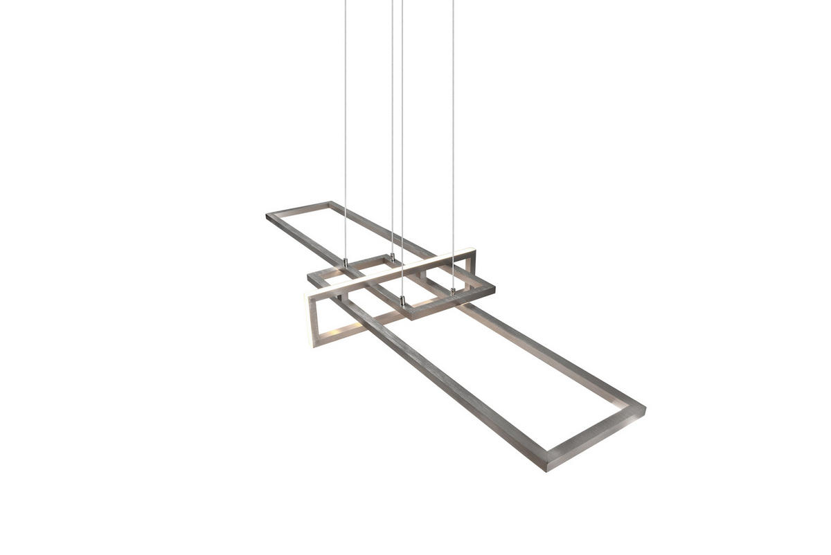 LED-HÄNGELEUCHTE 110/40/150 cm    - Nickelfarben, Design, Metall (110/40/150cm) - Trio Leuchten