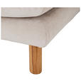 ECKSOFA Beige Chenille  - Beige/Buchefarben, KONVENTIONELL, Holz/Textil (162/276cm) - Carryhome