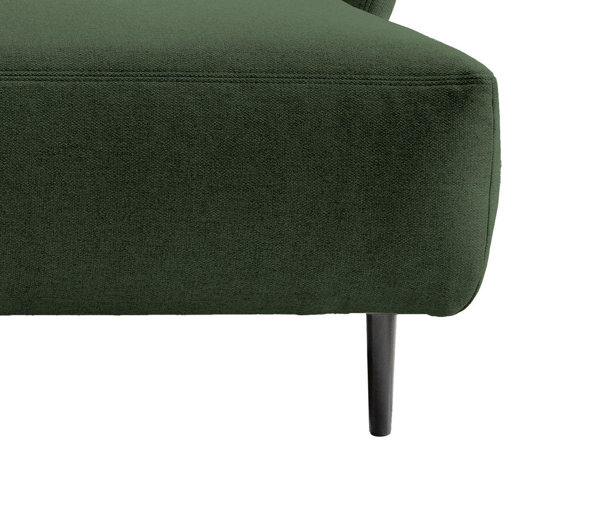 ECKSOFA in Mikrofaser Waldgrün  - Waldgrün/Schwarz, Modern, Holz/Textil (269/96cm) - MID.YOU