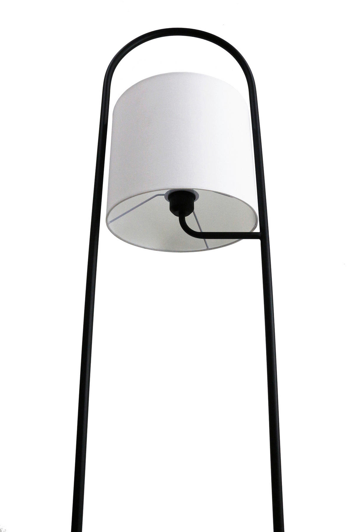 STEHLEUCHTE  40/153/40 cm   - Schwarz/Naturfarben, Design, Holz/Textil (40/153/40cm) - P & B