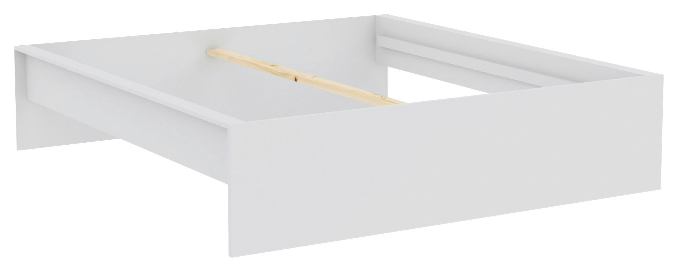 POSTEĽNÝ RÁM, 180/200 cm - biela, Konventionell, kompozitné drevo (180/200cm) - Hom`in