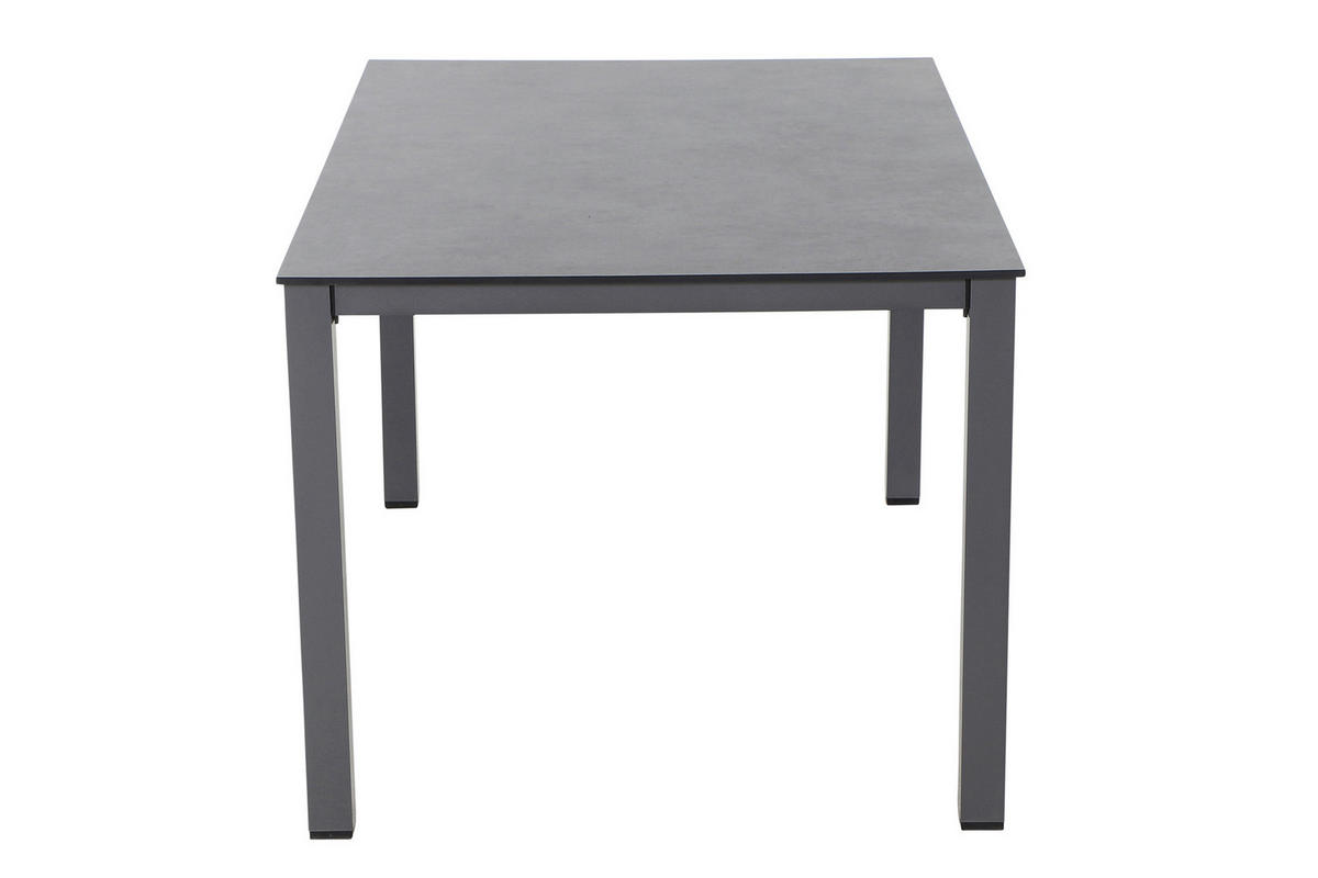 GARTENTISCH Metall, Kunststoff, Holzwerkstoff Anthrazit rechteckig  - Anthrazit, KONVENTIONELL, Holzwerkstoff/Kunststoff (160/90/72cm) - Siena Garden