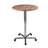 STEHTISCH - Chromfarben/Nussbaumfarben, KONVENTIONELL, Holzwerkstoff/Metall (80/72-114/80cm) STEHTISCH - Chromfarben/Nussbaumfarben, KONVENTIONELL, Holzwerkstoff/Metall (80/72-114/80cm)