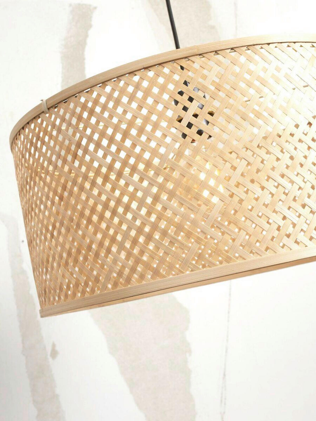 STOJACÍ LAMPA, 75/50/176 cm - bílá/přírodní barvy, Trend (75/50/176cm) - Good & Mojo
