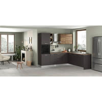 ECKKÜCHE 250/225 cm  in Grau, Walnussfarben  - Walnussfarben/Alufarben, LIFESTYLE, Holzwerkstoff/Kunststoff (250/225cm) - MID.YOU