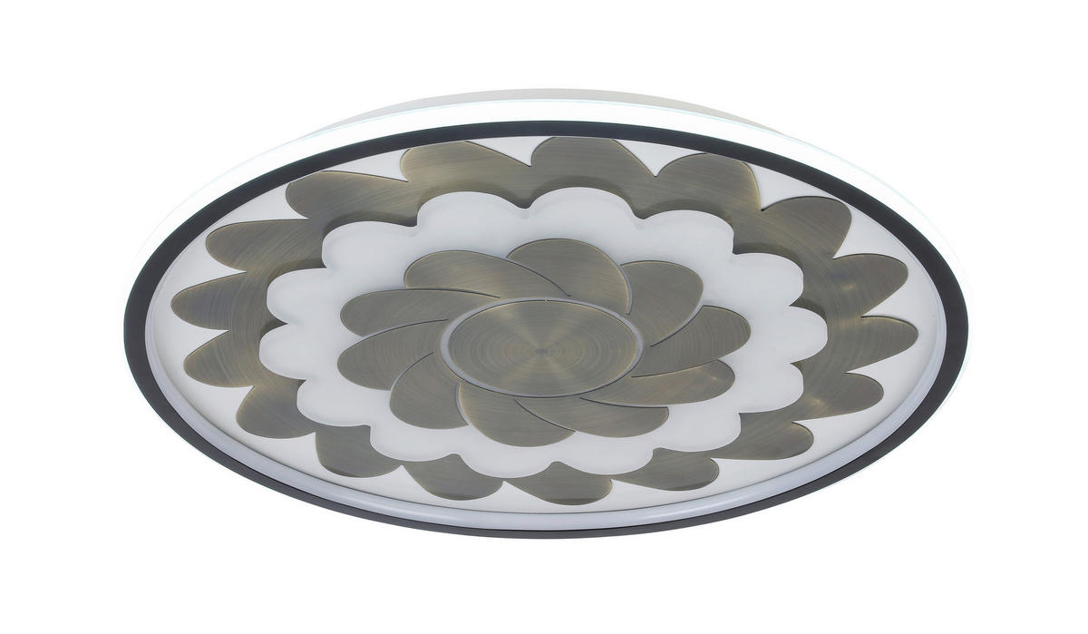 STROPNÉ LED SVIETIDLO, 58/5,5 cm  - čierna/biela, Lifestyle, kov/plast (58/5,5cm) - Dieter Knoll