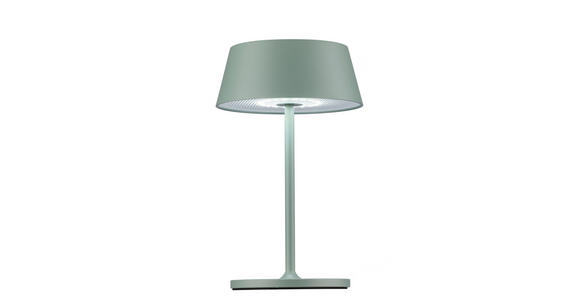 AKKU-TISCHLEUCHTE 15/25 cm  - Grau, Design, Kunststoff/Metall (15/25cm) - Dieter Knoll