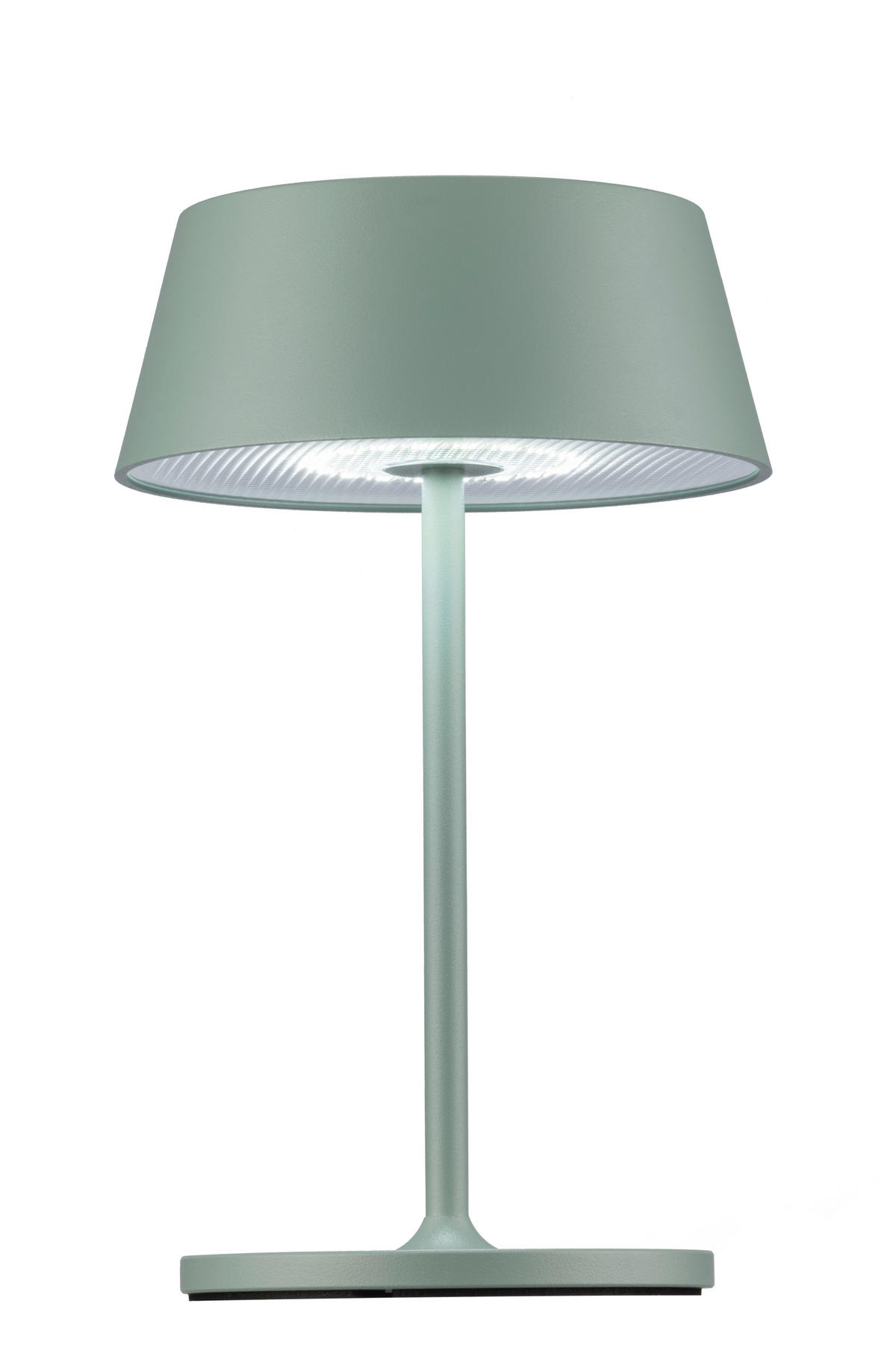 AKKU-TISCHLEUCHTE Naos 15/25 cm  - Grau, Design, Kunststoff/Metall (15/25cm) - Dieter Knoll