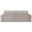 BIGSOFA Cord Beige  - Beige/Schwarz, MODERN, Kunststoff/Textil (234/93/190cm) - Carryhome
