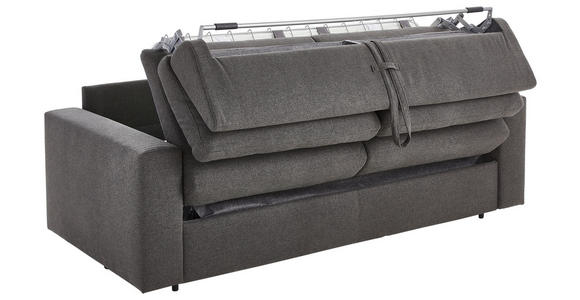 SCHLAFSOFA Webstoff Graphitfarben - Schwarz/Graphitfarben, KONVENTIONELL, Kunststoff/Textil (198/84/98cm) - Novel