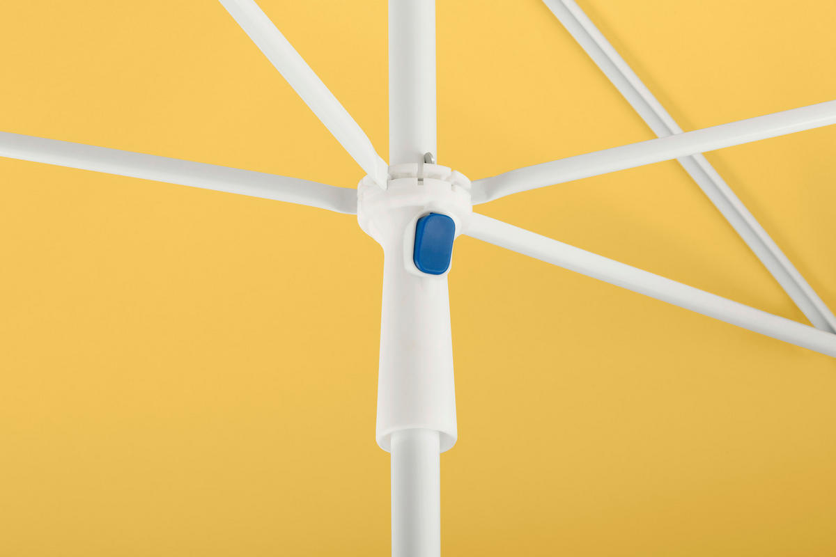 SONNENSCHIRM 180 cm Gelb  - Gelb/Weiß, Basics, Textil/Metall (120/225/180cm) - Schneider