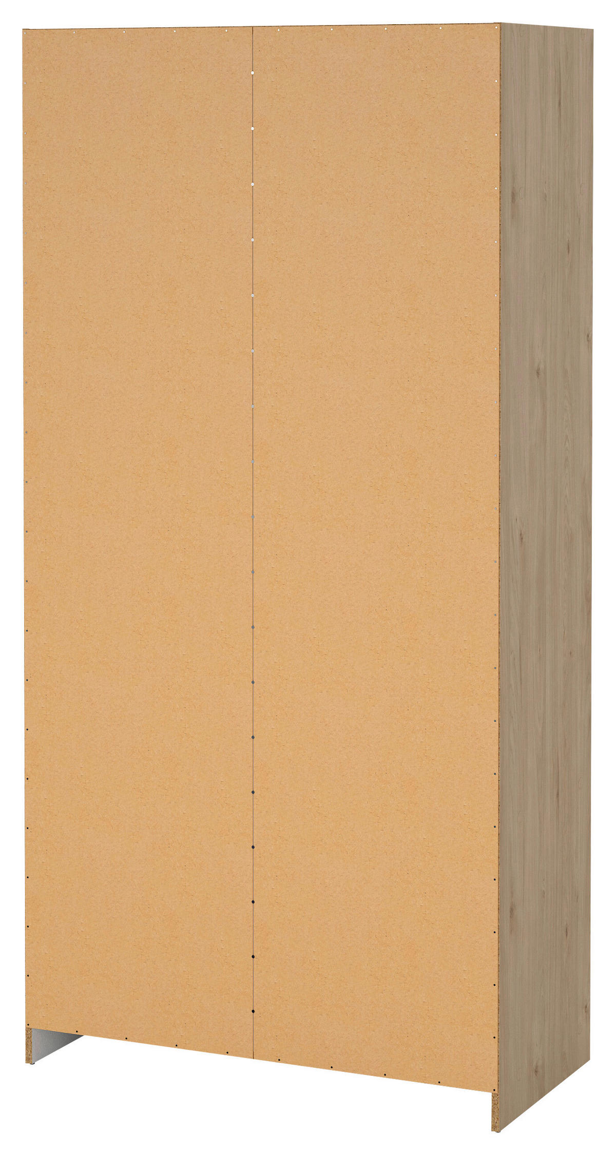 KLEIDERSCHRANK in Eichefarben  - Eichefarben/Schwarz, Basics, Holzwerkstoff/Metall (98,5/200,4/49,8cm) - MID.YOU