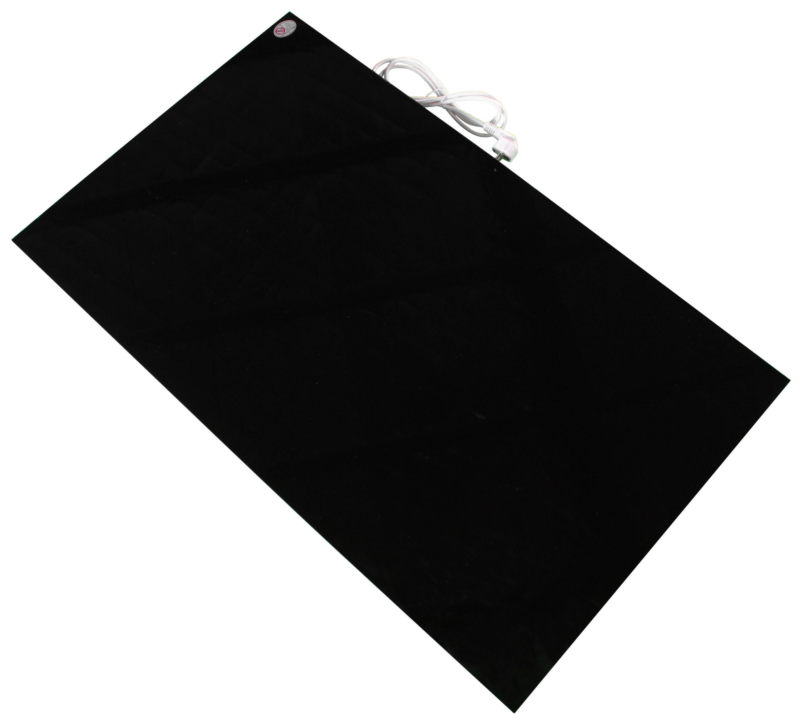GLAS-HEIZPANEEL 320 W  - Schwarz, KONVENTIONELL, Glas/Metall (60/60/1,2cm) - Atrigo