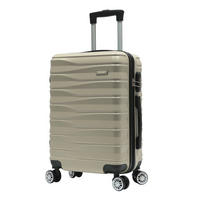REISEKOFFER Goldfarben  - Goldfarben, Basics, Kunststoff/Textil (41/65/26cm) - Novel