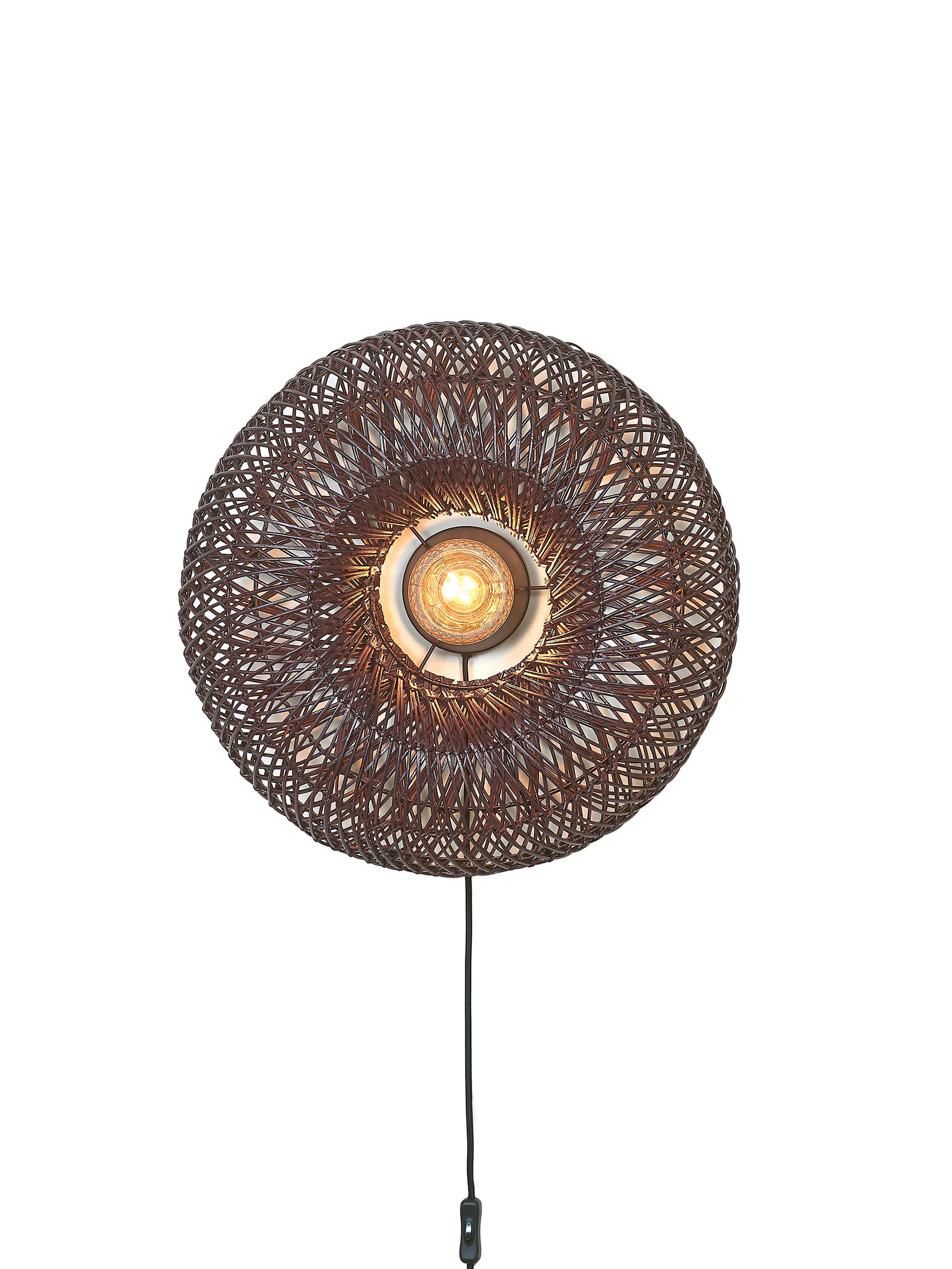WANDLEUCHTE 50/23 cm   - Bordeaux, Basics, Naturmaterialien (50/23cm) - Good & Mojo