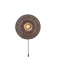 VÄGGLAMPA 50/23 cm   - bordeaux, Basics, naturmaterial (50/23cm) - Good & Mojo