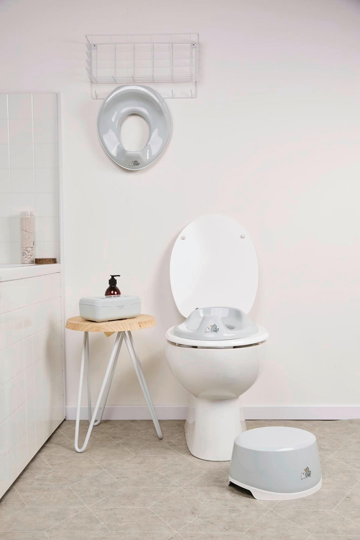 TOILETTENTRAINER SEPP  - Pastellgrün, Basics, Kunststoff (36,5/30,5/8,5cm) - Bebe Jou