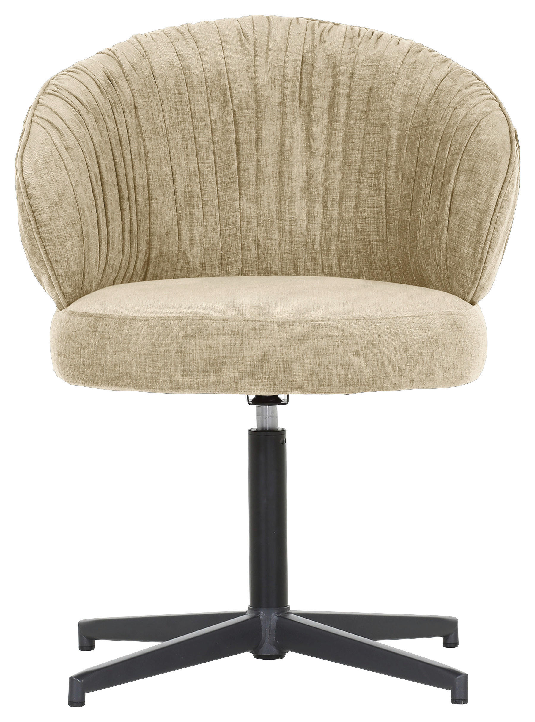 STUHL  in Flachgewebe  - Beige/Schwarz, Design, Textil/Metall (63/82/65cm) - Novel