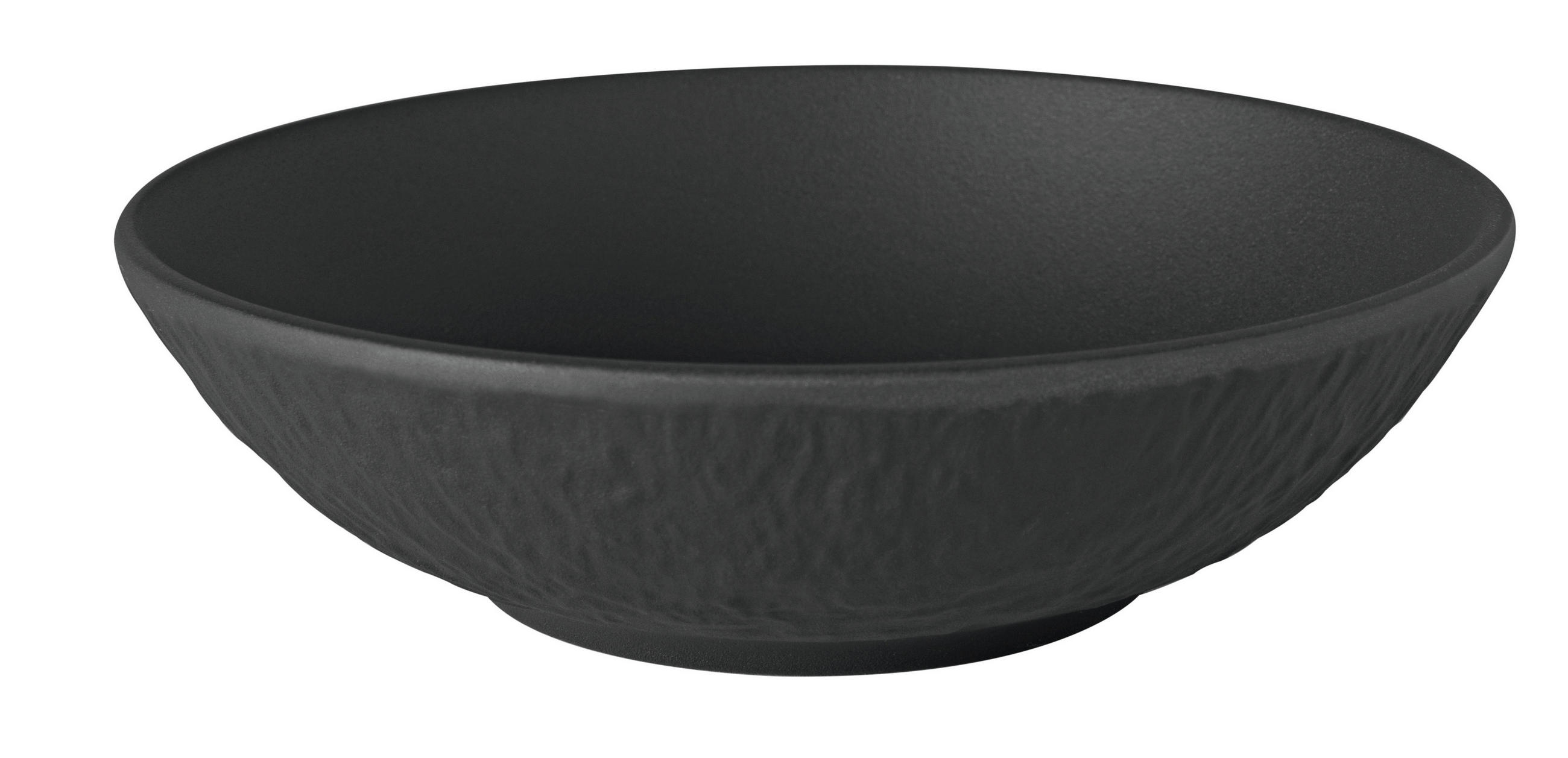 DESSERTSCHALE Manufacture Rock  - Schwarz, KONVENTIONELL, Keramik (13/4cm) - Villeroy & Boch