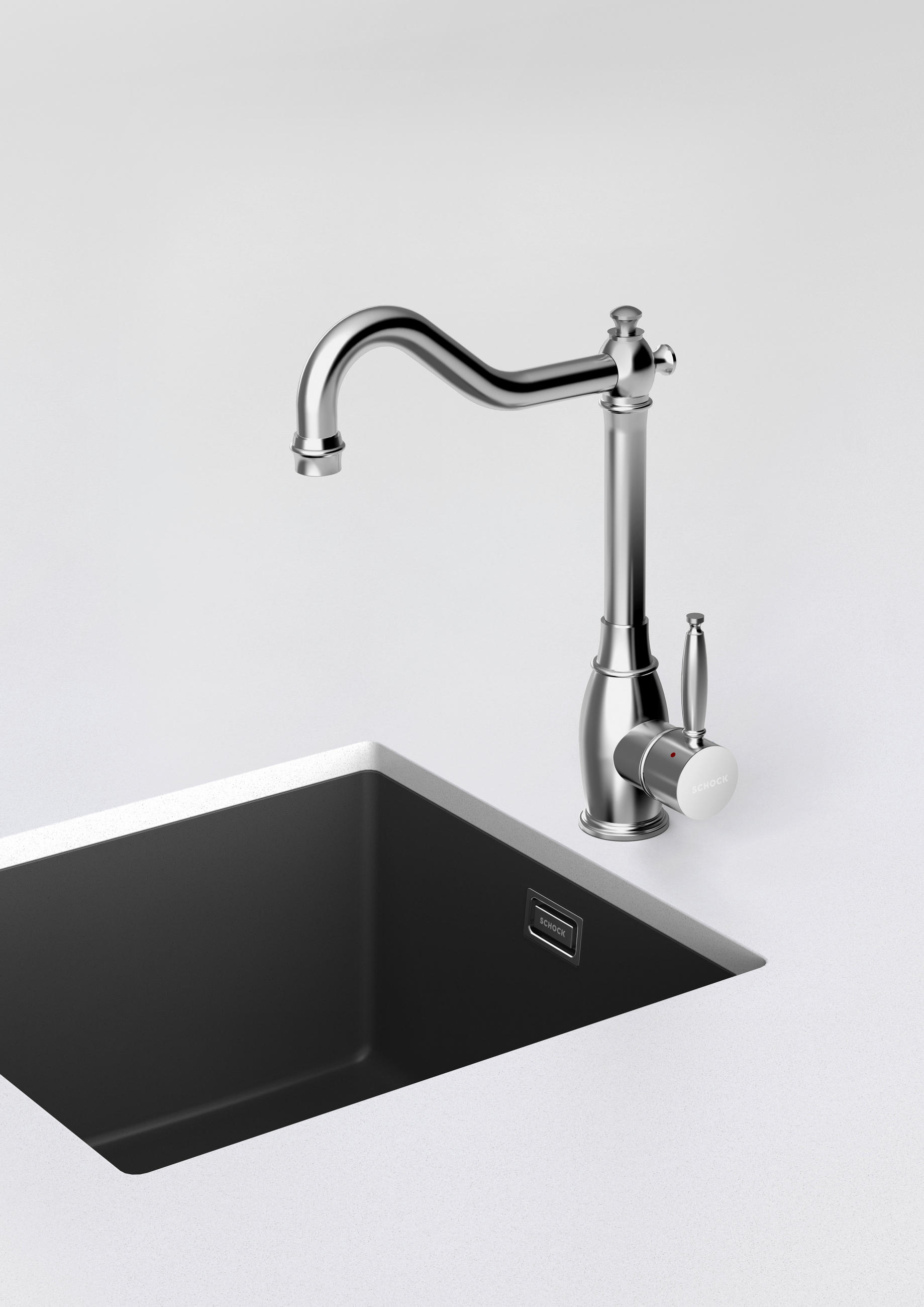 KÜCHENARMATUR 513000EDM  - Edelstahlfarben, Trend, Metall (31cm) - Schock