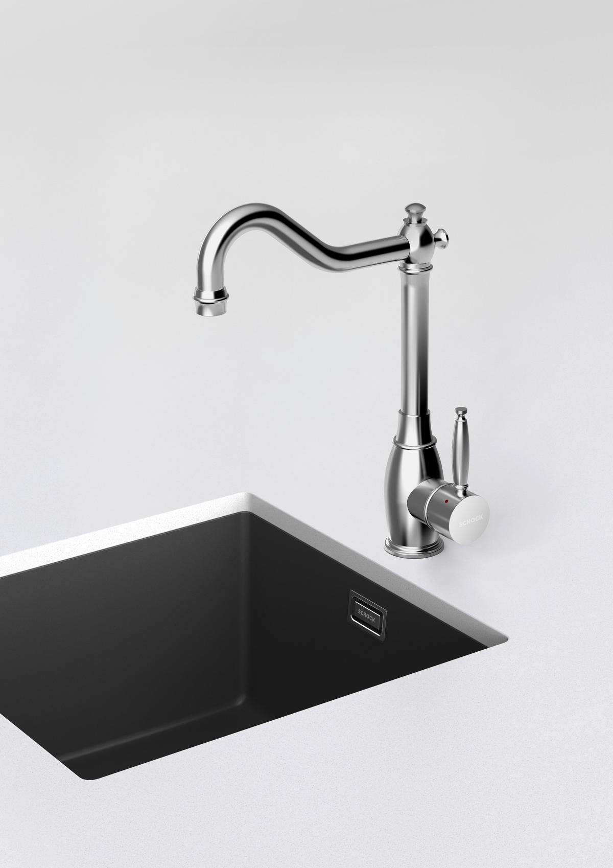 KÜCHENARMATUR 513000EDM  - Edelstahlfarben, Trend, Metall (31cm) - Schock