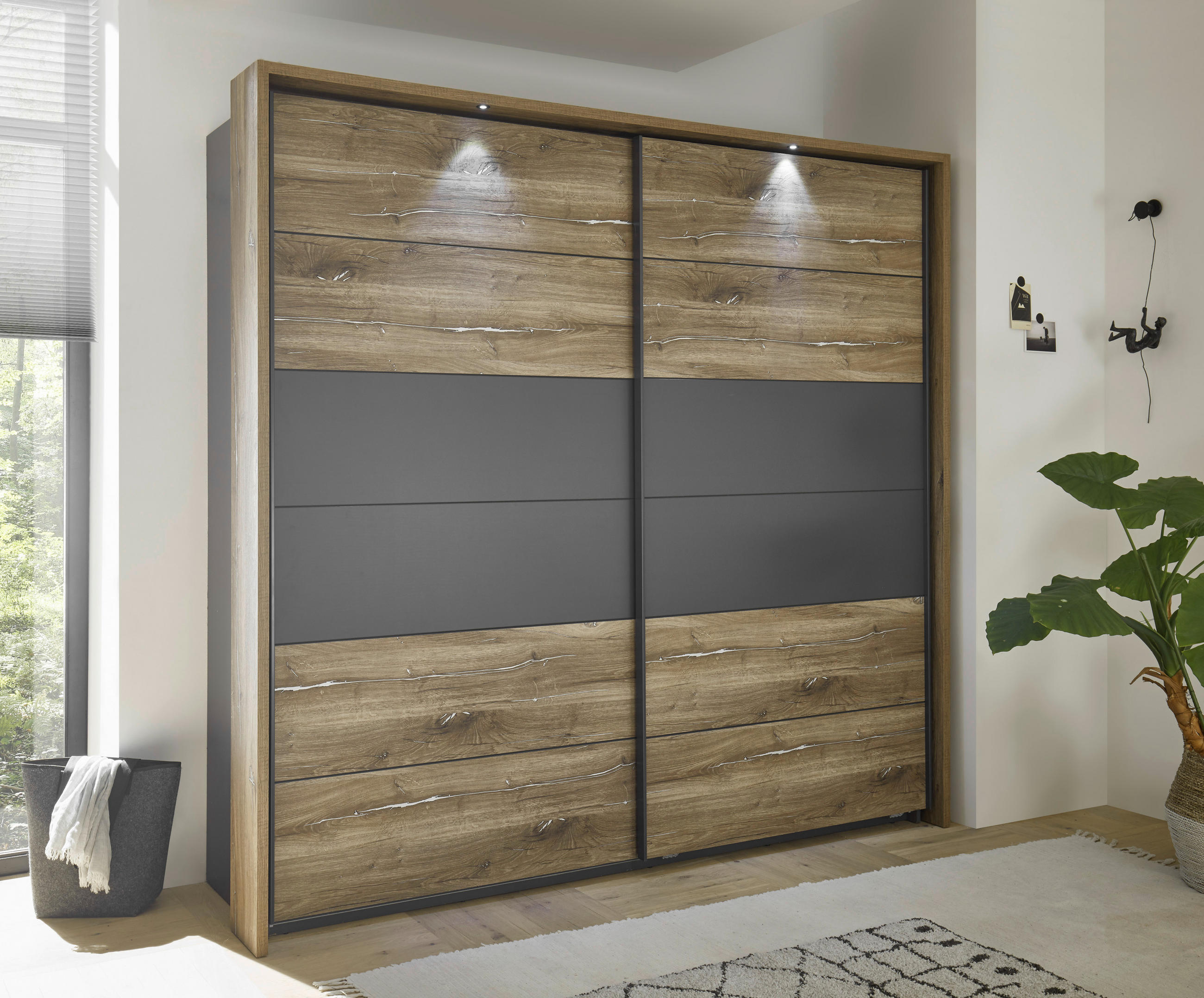 PASSEPARTOUTRAHMEN 225/215/23 cm   - Eichefarben, MODERN, Holzwerkstoff (225/215/23cm) - Livetastic