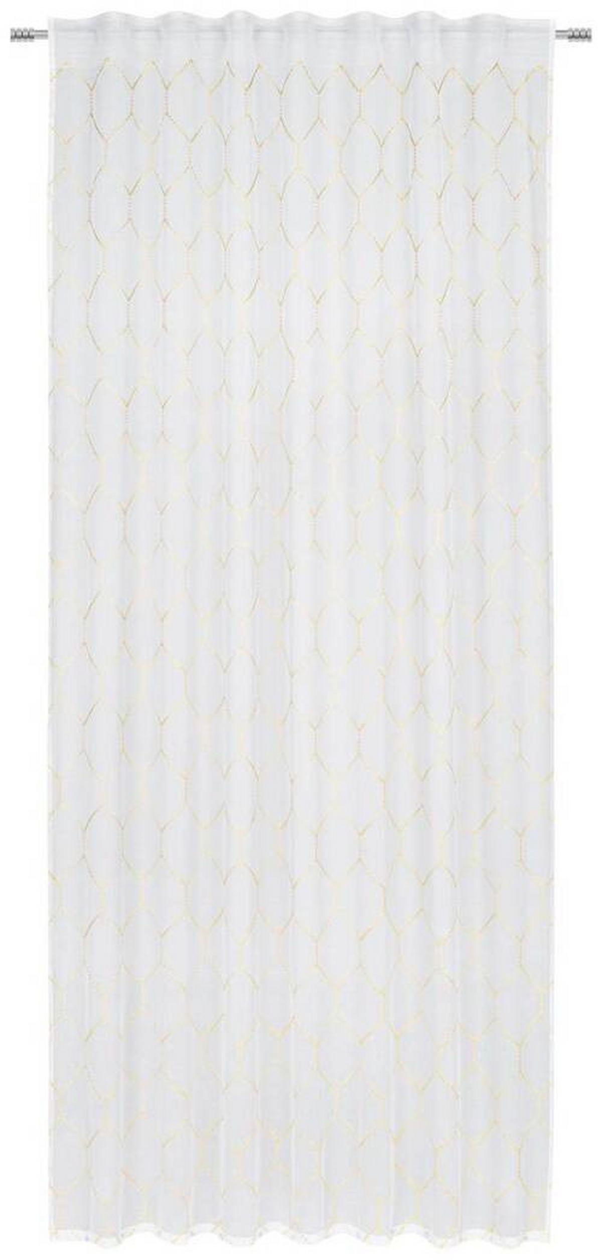 KONČANA ZAVESA  prosojno  135/245 cm   - rumena, Design, tekstil (135/245cm) - Esposa