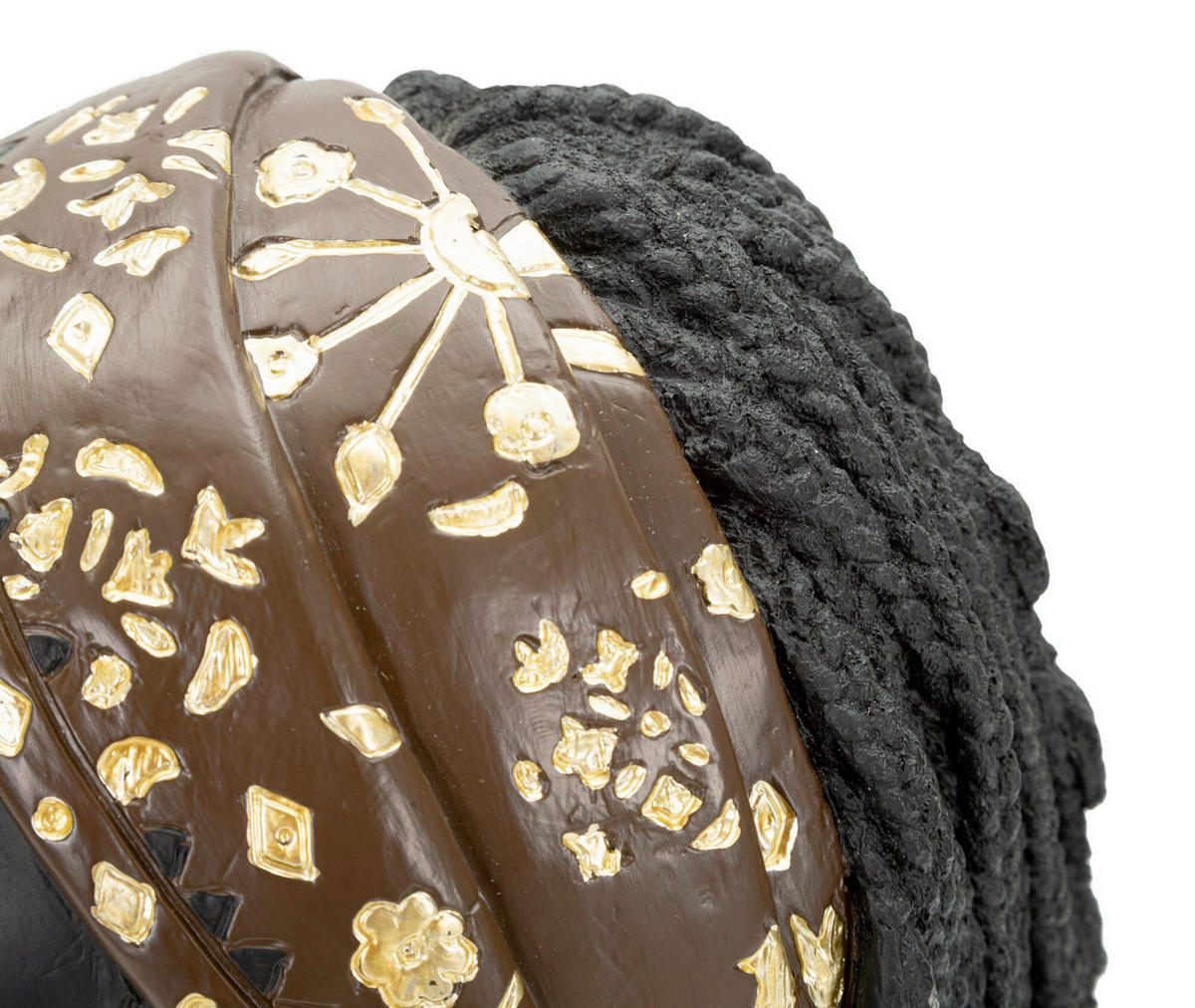 SKULPTUR - Goldfarben/Schwarz, Basics, Kunststoff (19/30/18.5cm)