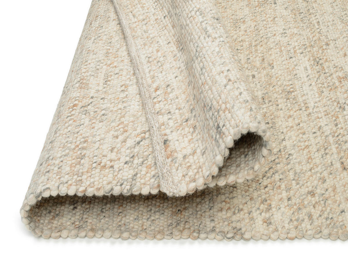 HANDWEBTEPPICH 200/200 cm Helsinki Beige  - Beige, Basics, Textil (200/200cm) - Linea Natura